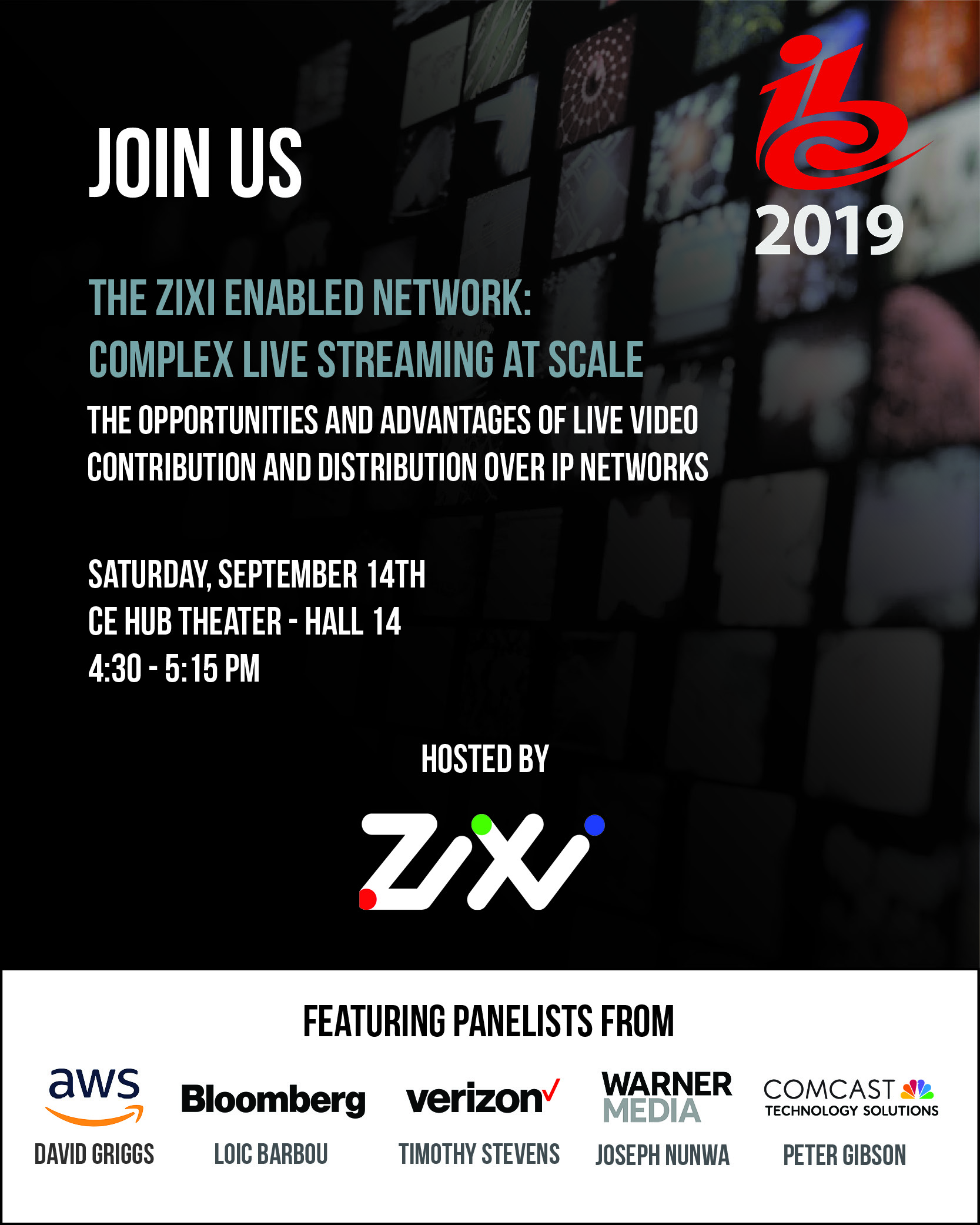 Zixi Enabled Network Panel at IBC